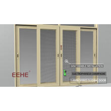 Foshan fábrica aluminio puerta resistente / ventanas de manija de puerta de aluminio